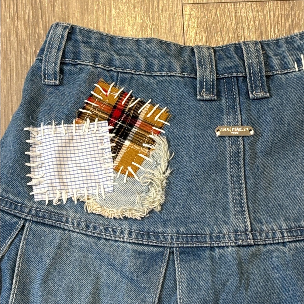 13De Marzo Patch Suture Denim Skirt NWT - Picture 10 of 16